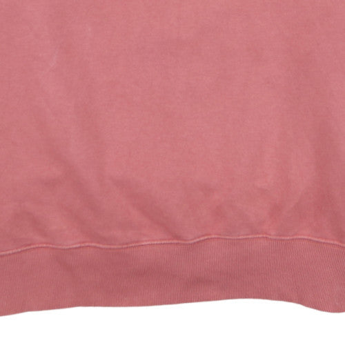 Nike Womens Pink Crew Neck Pullover Sweatshirt L Logo Print