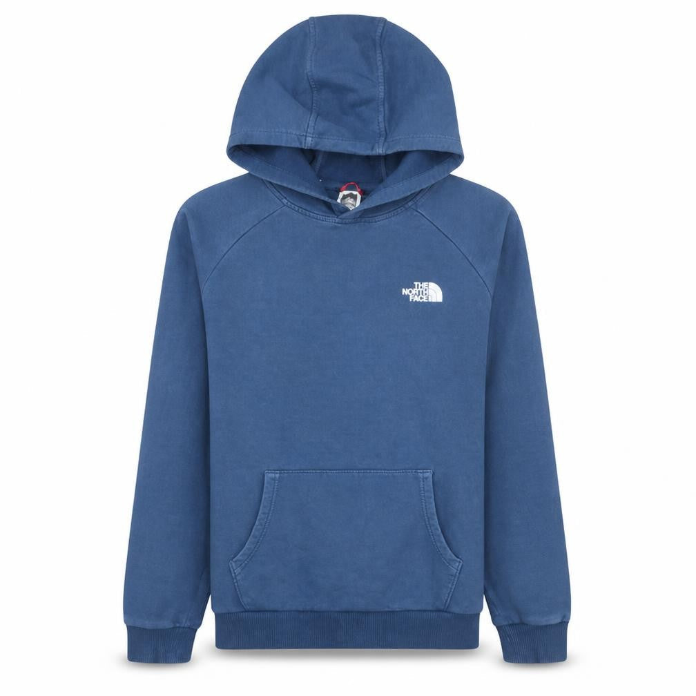 The North Face Men Blue Pullover Hoodie M Outdoor Cotton Sweatshirt