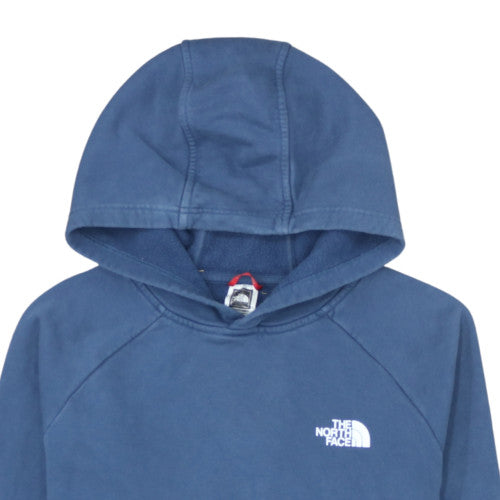 The North Face Men Blue Pullover Hoodie M Outdoor Cotton Sweatshirt