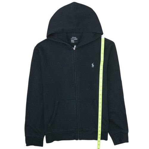 Ralph Lauren Men's Black Full Zip Hoodie Size L Fleece