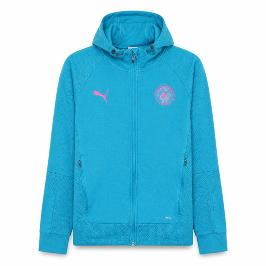 Puma Mens Blue XL Full Zip Man City Hoodie Sweatshirt