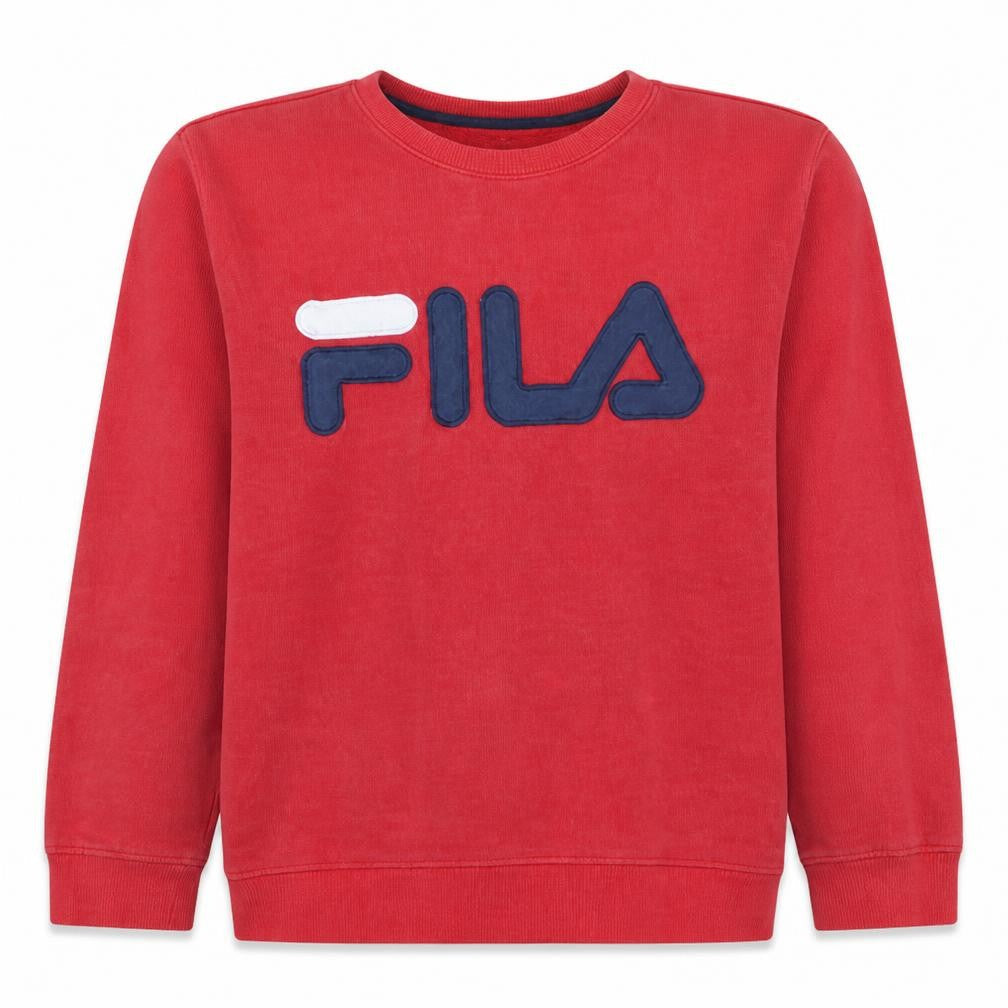 Fila Men's Red Crew Neck Pullover Sweatshirt Size S