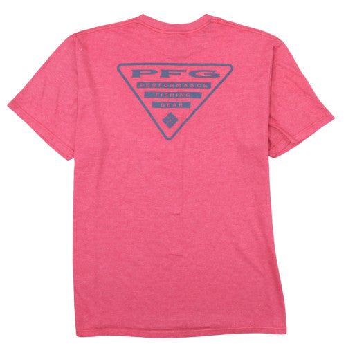 Columbia Men’s Red XL PFG Cotton Blend Short Sleeve T-Shirt