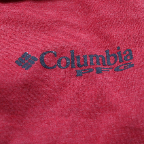 Columbia Men’s Red XL PFG Cotton Blend Short Sleeve T-Shirt