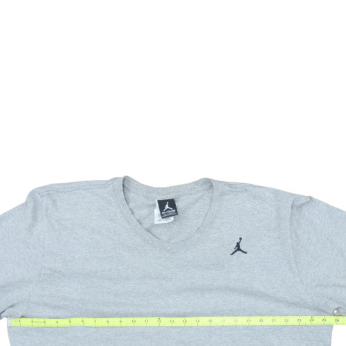 Jordan Men's Grey 2XL V-Neck Short Sleeve Sports T-Shirt