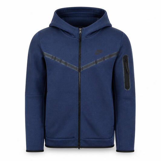 Nike Men's Blue Full Zip Fleece Hoodie M Regular