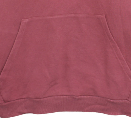 Adidas Womens Burgundy Pink Logo Pullover Hoodie XL