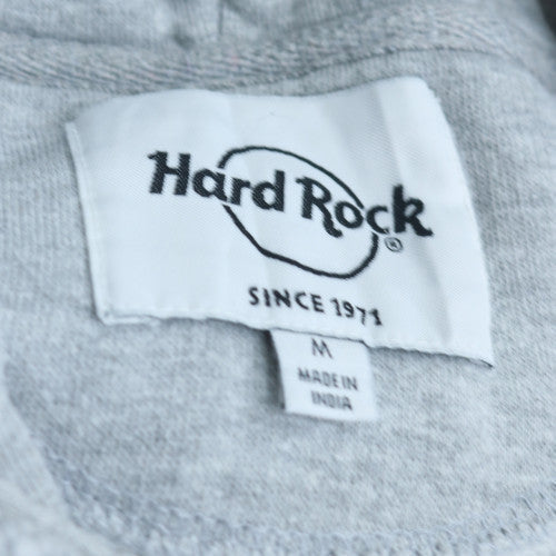 Hard Rock Cafe Womens Grey Pullover Hoodie Size M Mallorca Print