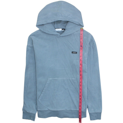 Calvin Klein Men's Blue Pullover Hoodie M Relaxed Fit