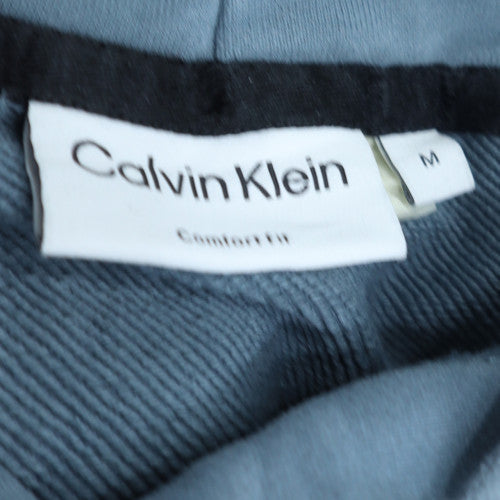 Calvin Klein Men's Blue Pullover Hoodie M Relaxed Fit