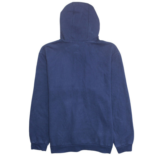 Adidas Men Blue XL Pullover Hoodie Fleece Sports Lined Sweatshirt