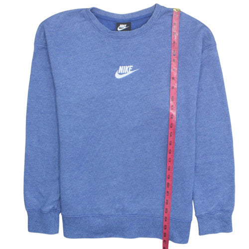 Nike Men's Blue Crew Neck Pullover Sweatshirt Medium