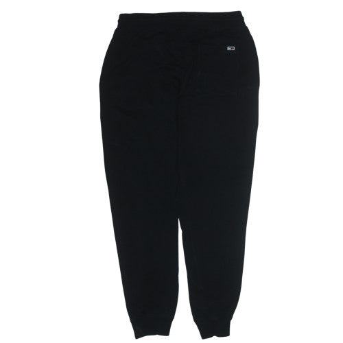 Tommy Jeans Men's Black Sweatpants L Logo Cuffed Tapered Fit