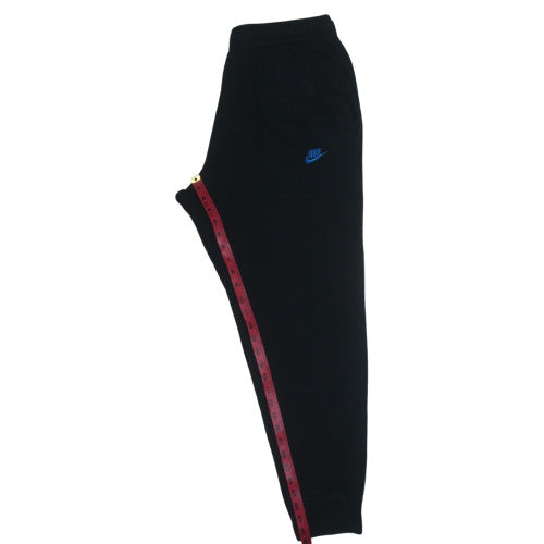Nike Mens Black Fleece Sweatpants L Regular Fit Cuffed Joggers