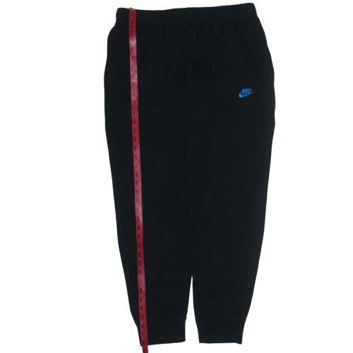 Nike Mens Black Fleece Sweatpants L Regular Fit Cuffed Joggers