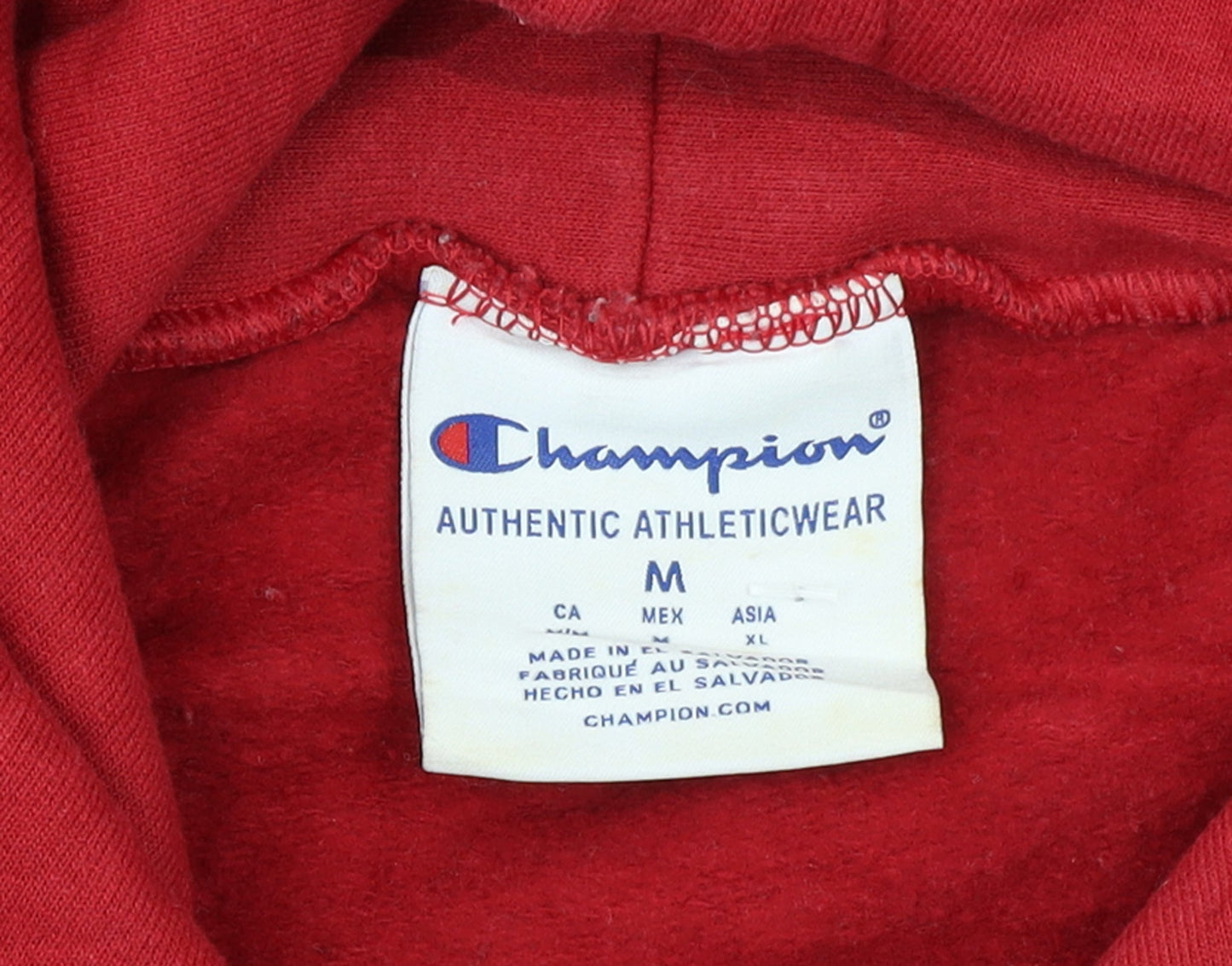 Champion Womens Red Temple University Pullover Hoodie Size M