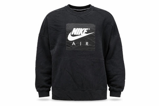Nike Air Men's Black Small Pullover Sweatshirt Crew Neck Athletic Fleece