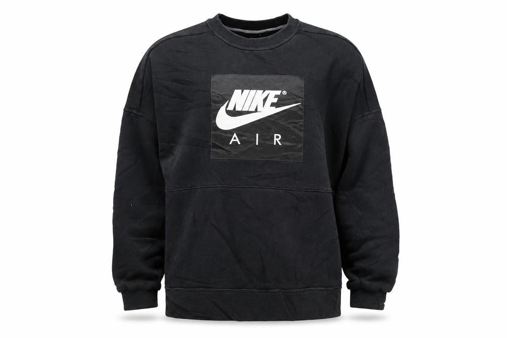 Nike Air Men's Black Small Pullover Sweatshirt Crew Neck Athletic Fleece