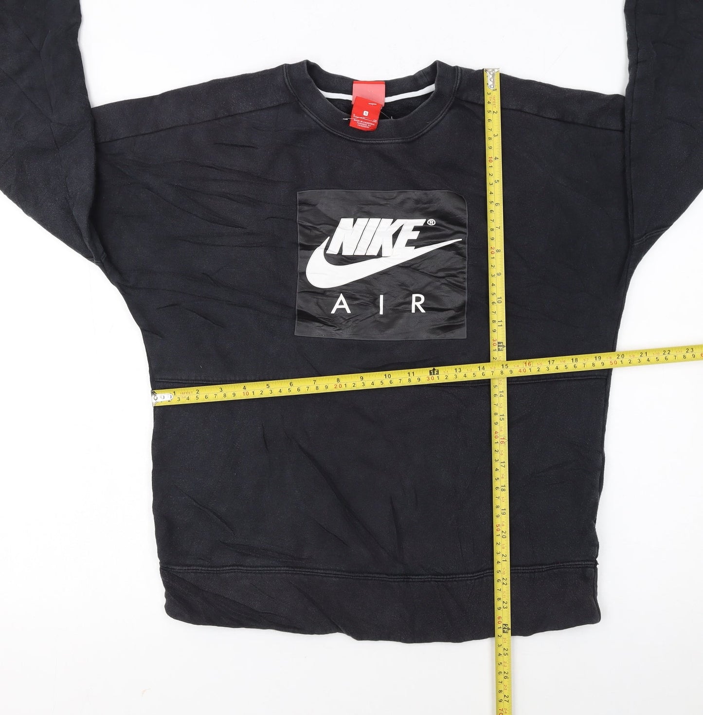 Nike Air Men's Black Small Pullover Sweatshirt Crew Neck Athletic Fleece