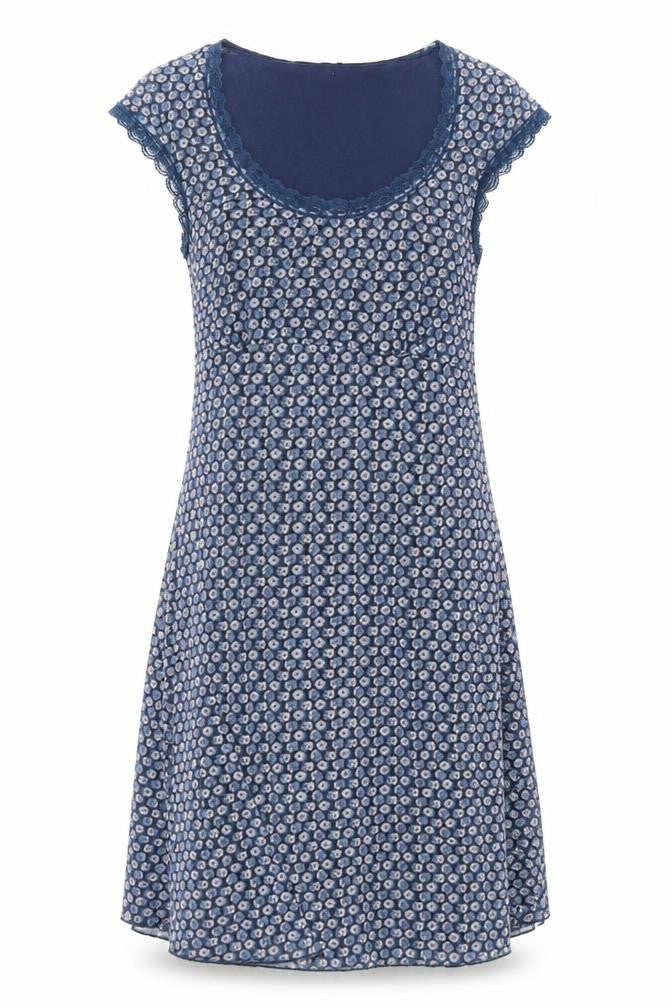Yaya Collection Women's Blue Floral Shift Dress L