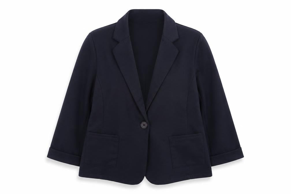 New Look Women's Blue Size 14 Regular Fit Blazer Jacket