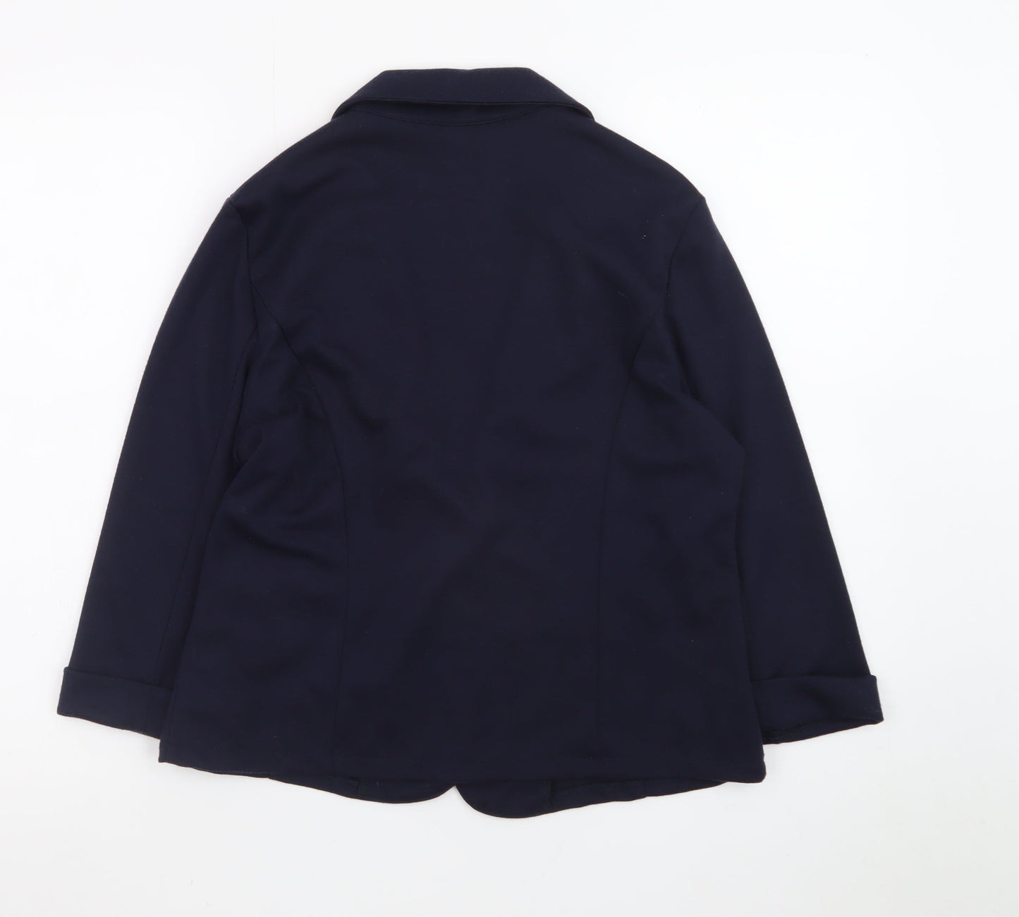 New Look Women's Blue Size 14 Regular Fit Blazer Jacket