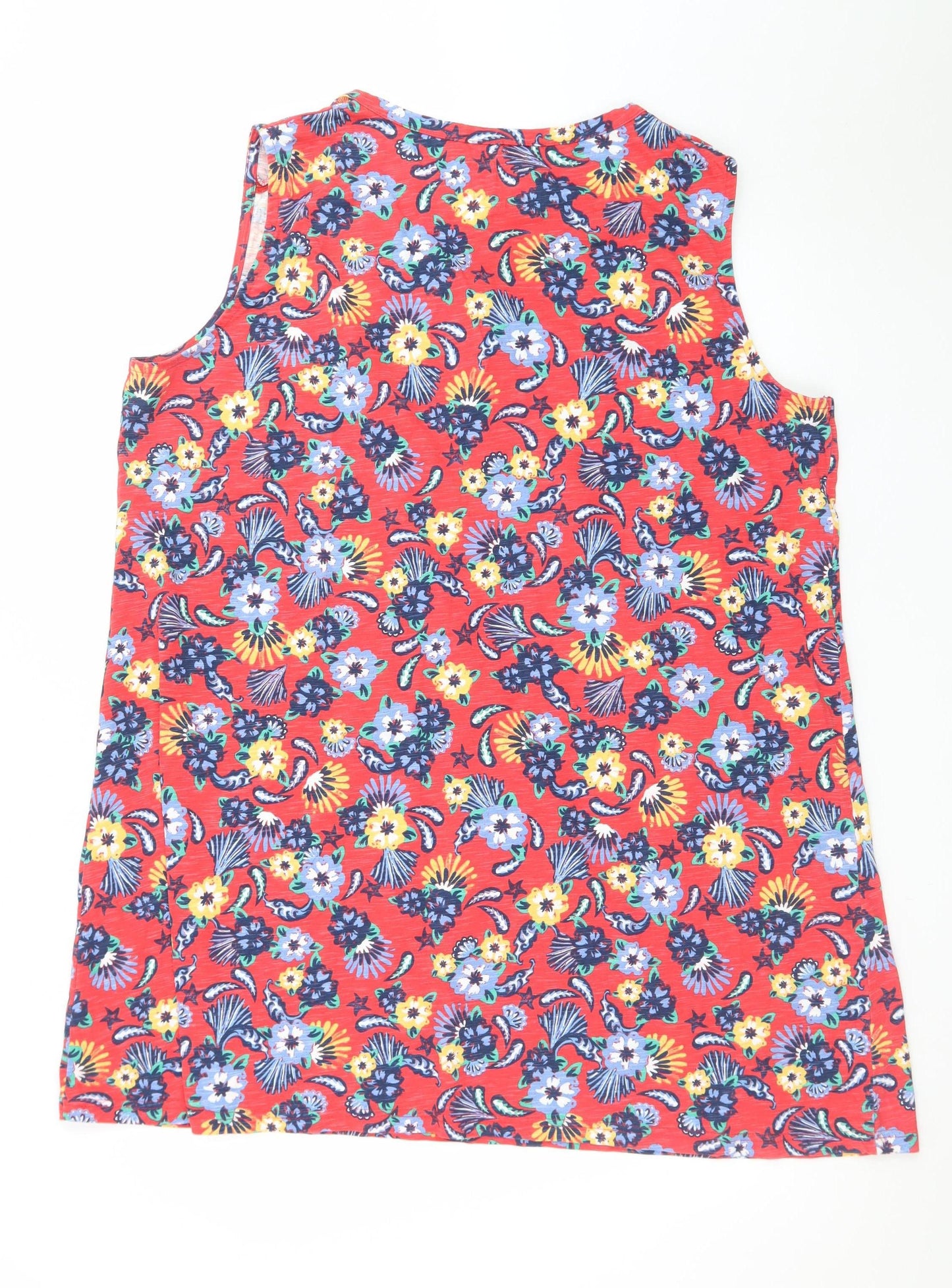 Country Rose Women's Red Floral Sleeveless Shift Dress XL