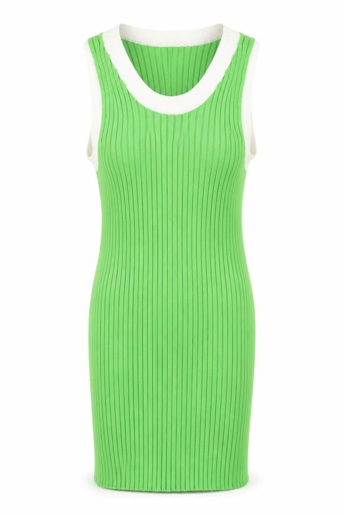 Mountain Lake Women Green Knit Sleeveless Tank Top Size L