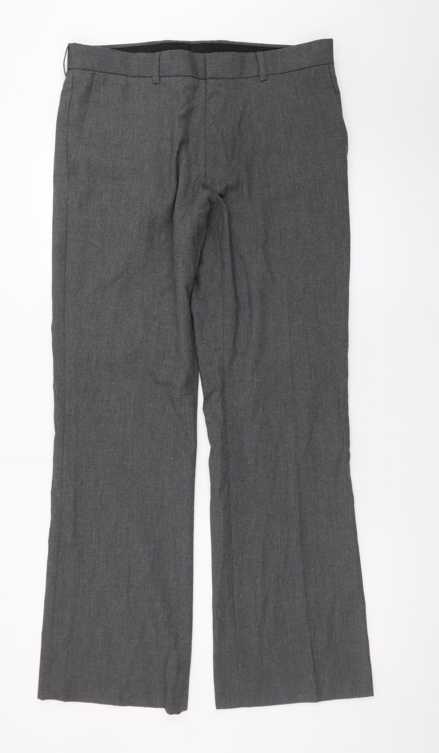 Topman Men's Grey Slim Fit Dress Pants 34R Formal Trousers