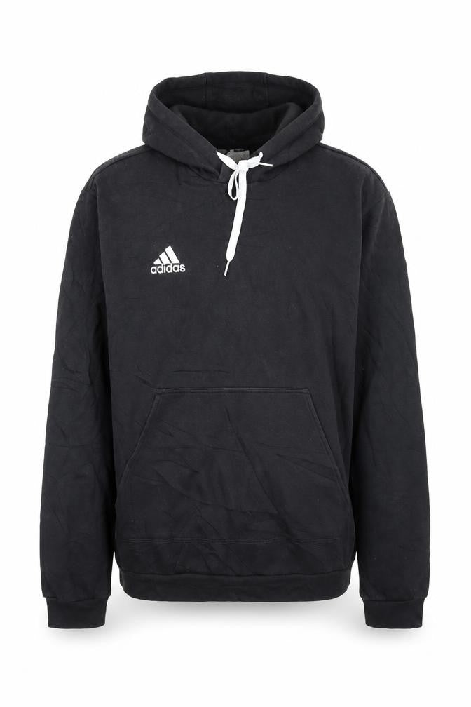 Adidas Mens Black Pullover Hoodie L Hooded Sweatshirt