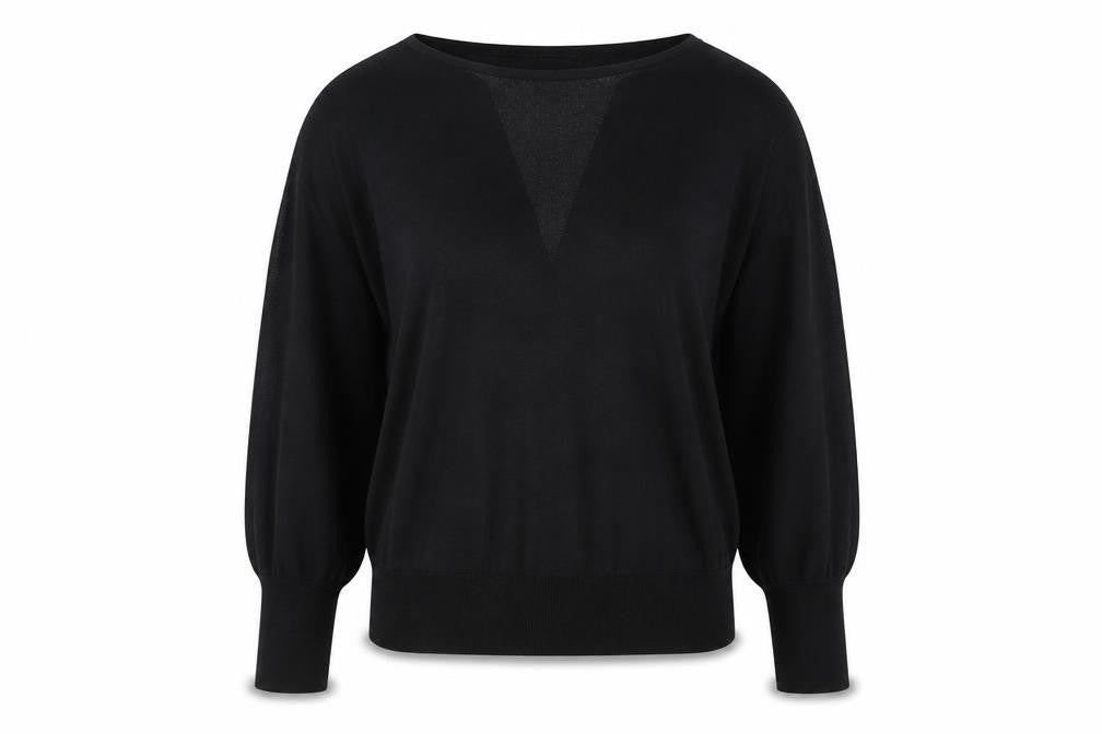 Mint Velvet Women's Black Boat Neck Knit Jumper Size M