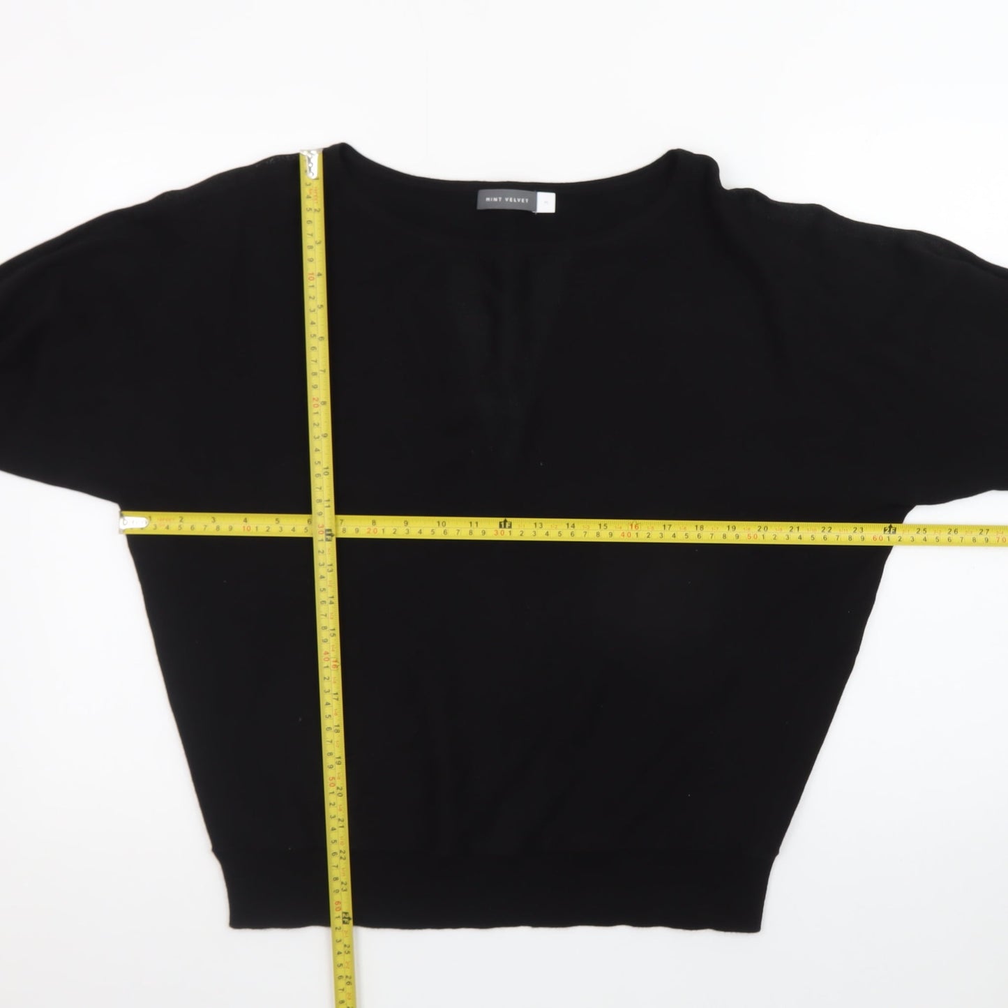 Mint Velvet Women's Black Boat Neck Knit Jumper Size M