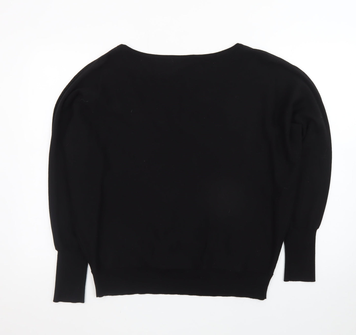 Mint Velvet Women's Black Boat Neck Knit Jumper Size M