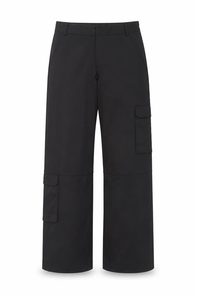 Zara Men's Black Cargo Trousers Size S Regular Fit