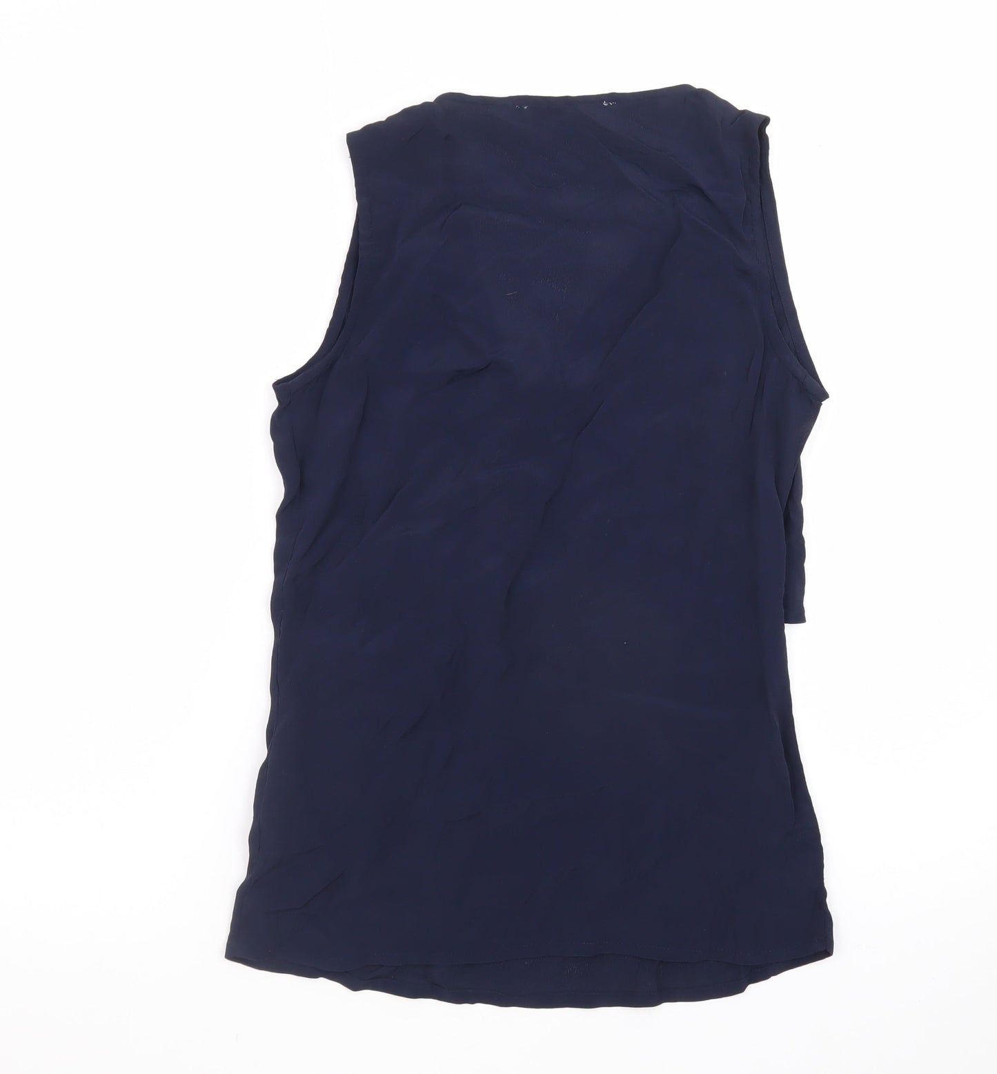 He Loves Me He Loves Me Not Women's Blue XS Wrap Chiffon Blouse