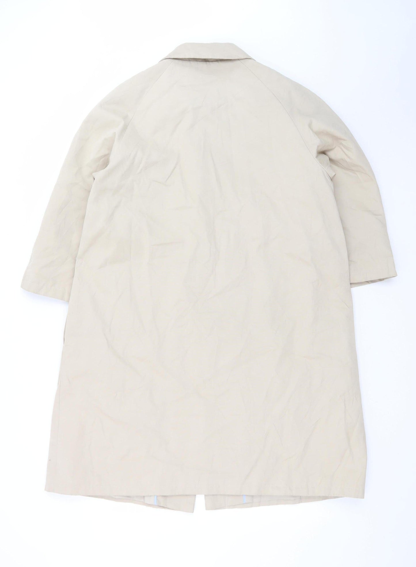 John Lewis Women’s Beige Long Trench Coat Size 16 Cotton Blend