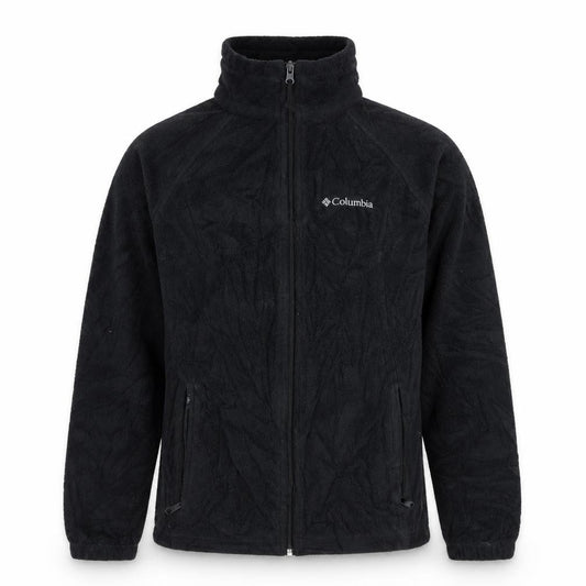 Columbia Men's Black Fleece Full Zip Outdoor Jacket Size S