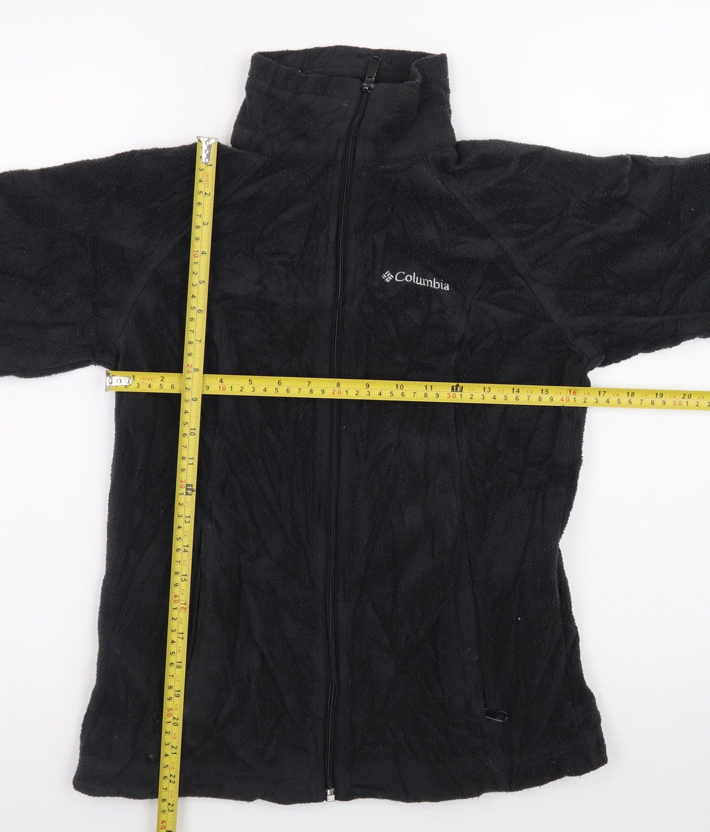 Columbia Men's Black Fleece Full Zip Outdoor Jacket Size S
