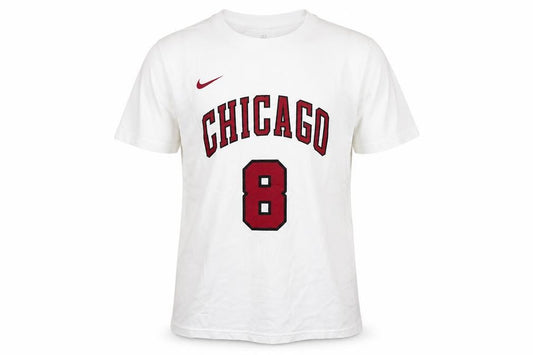 Nike NBA Chicago 8 White Graphic T-Shirt Teens L