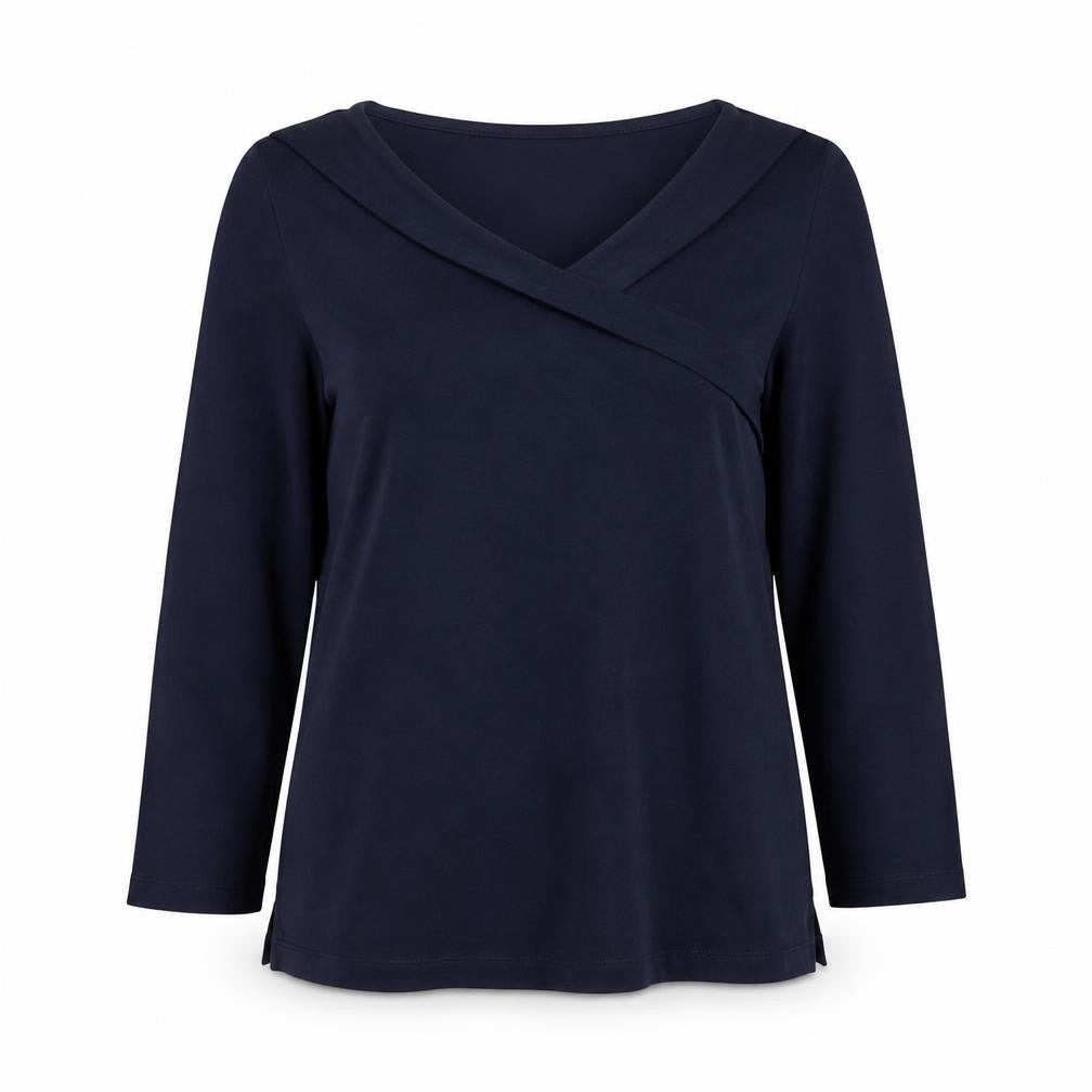 Marks & Spencer Women’s Navy Blue Wrap Jersey Top Size 12