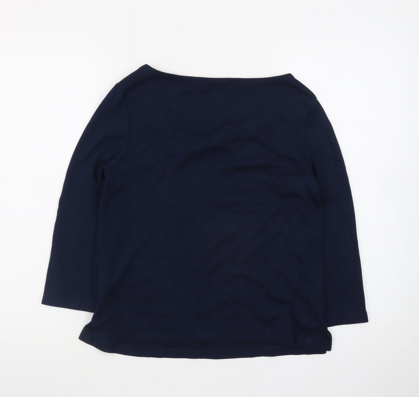Marks and Spencer Women’s Navy Blue Wrap Jersey Top Size 12