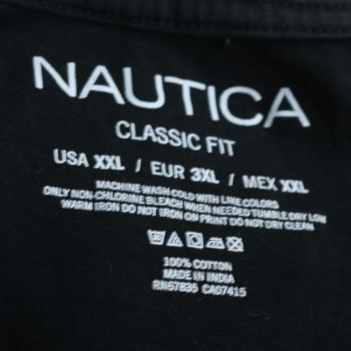 Nautica Men's Black Classic Fit Cotton Crew Neck T-Shirt 2XL