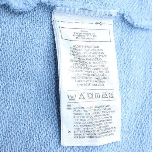 Adidas Women Blue Pullover Hoodie 2XL Hooded Sweatshirt