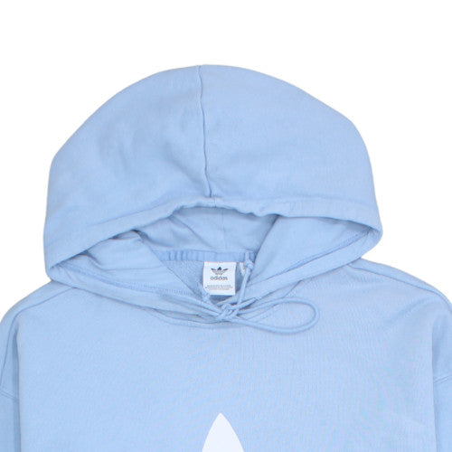 Adidas Women Blue Pullover Hoodie 2XL Hooded Sweatshirt