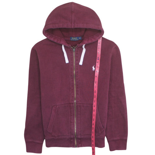 Polo Ralph Lauren Men's Red Full Zip Hoodie Size M