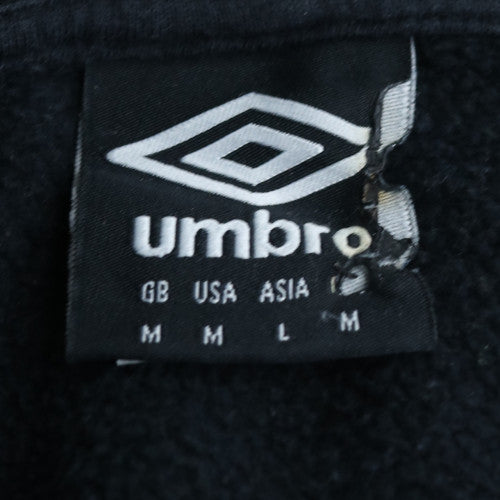 Umbro Mens Black M Full Zip Hoodie Cotton Blend Sportswear