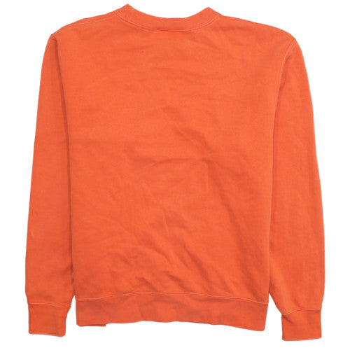 Nike Men's Orange Crew Neck Pullover Sweatshirt M Regular Fit