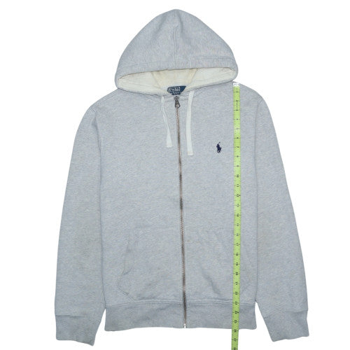 Ralph Lauren Men's Grey Full Zip Hoodie Size L Cotton Blend