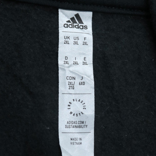 Adidas Men’s Black 2XL Pullover Hoodie Fleece Sweatshirt