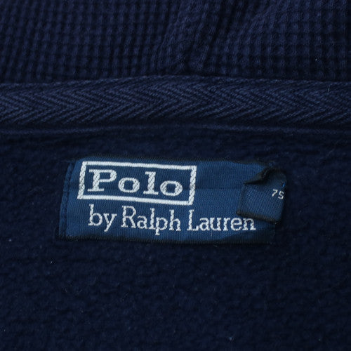 Ralph Lauren Teens Navy Blue Full Zip Hoodie Size 7 Cotton Blend
